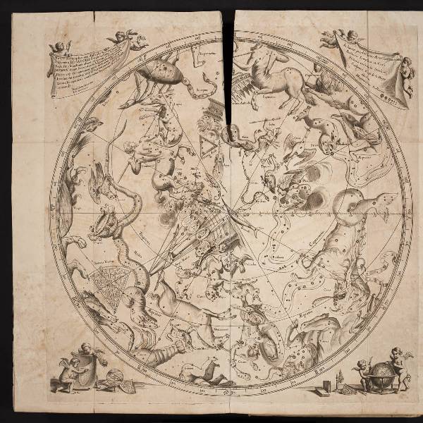 Созвездия Южного полушария автор Гевелий Ян, Уранография 1690 год