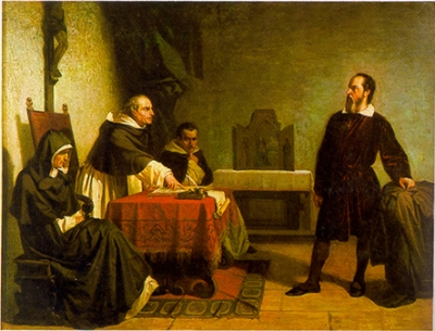 Галилей перед лицом римской инквизиции. Кристиано Банти, 1857 год